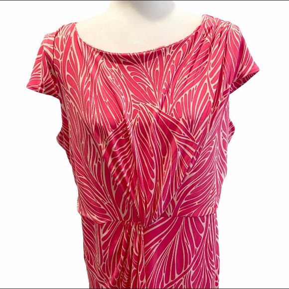 Victoria Secret Faux Wrap Twist Pink Midi Dress XL - Picture 5 of 11